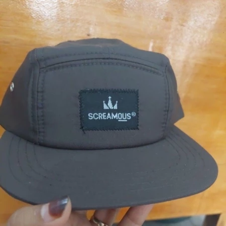 SNAPBACK DISTRO 5 PANEL PACTH BORDIR - Screamous Coklat